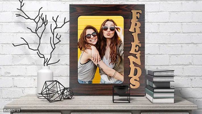 Generic Xpression Decor Friends Table Top Photo Frames Perfect for Office Table Decorations(5x7inch,Brown,Wood) (Friend 2), Small (PNF-photoframe-Love-1)-thumb2