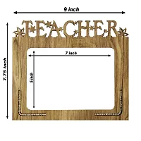 Xpression Decor Teacher Table Top Photo Frames Perfect for Office Table Decorations(5x7inch,brown,wood)-thumb2