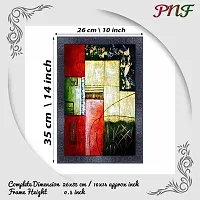 pnf modern abstract art Wood Photo Frames with Acrylic Sheet (Glass) (10 * 14inch,Multicolour,Synthetic) 3454-thumb1