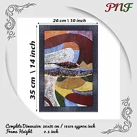 pnf modern abstract art Wood Photo Frames with Acrylic Sheet (Glass) (10 * 14inch,Multicolour,Synthetic) 9807-thumb1