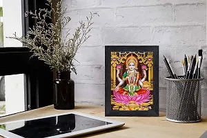 pnf Diwali Puja (laxmiji, Ganeshji,Saraswatiji) Religious Wood Photo Frames with Acrylic Sheet (Glass) for Worship/Pooja(photoframe,Multicolour,6x8inch) 20154-thumb1