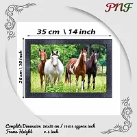 pnf Vastu Horse Frames Wood Photo Frames with Acrylic Sheet (Glass) 7844-(10 * 14inch,Multicolour,Synthetic)-thumb1