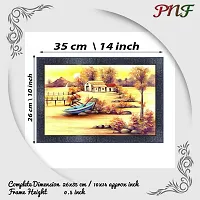 pnf Landscape hand painting scenery art Wood Frames with Acrylic Sheet (Glass) 18331-(10 * 14inch,Multicolour,Synthetic)-thumb1