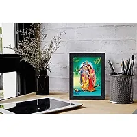 PnF Radha kishna Religious Wood Photo Frames with Acrylic Sheet (Glass) for Worship/Pooja(photoframe,Multicolour,8x6inch)-20676-thumb1