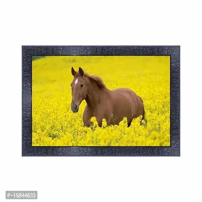 pnf Vastu Horse Frames Wood Photo Frames with Acrylic Sheet (Glass) 7735-(10 * 14inch,Multicolour,Synthetic)