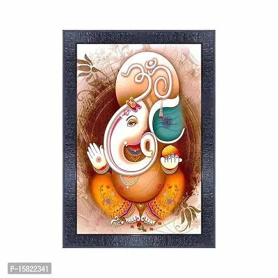 pnf Ganesh Wall Painting Synthetic frame-6982(10 * 14inch,Multicolour,Synthetic)