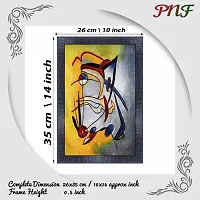 pnf modern abstract art Wood Photo Frames with Acrylic Sheet (Glass) (10 * 14inch,Multicolour,Synthetic) 3448-thumb1