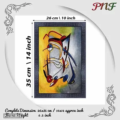 pnf modern abstract art Wood Photo Frames with Acrylic Sheet (Glass) (10 * 14inch,Multicolour,Synthetic) 3448-thumb2