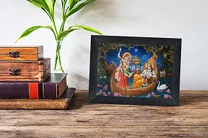 pnf Radha kishna Religious Wood Photo Frames with Acrylic Sheet (Glass) for Worship/Pooja(photoframe,Multicolour,6x8inch)-20354-thumb1