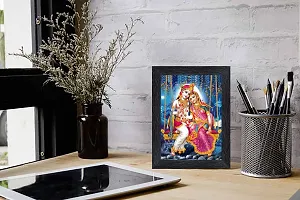 pnf Radha kishna Religious Wood Photo Frames with Acrylic Sheet (Glass) for Worship/Pooja(photoframe,Multicolour,6x8inch)-22364-thumb1