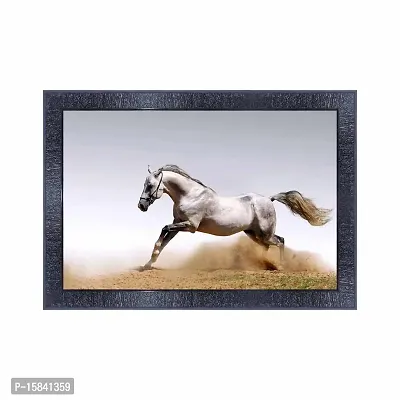 pnf Vastu Horse Frames Wood Photo Frames with Acrylic Sheet (Glass) 7877-(10 * 14inch,Multicolour,Synthetic)