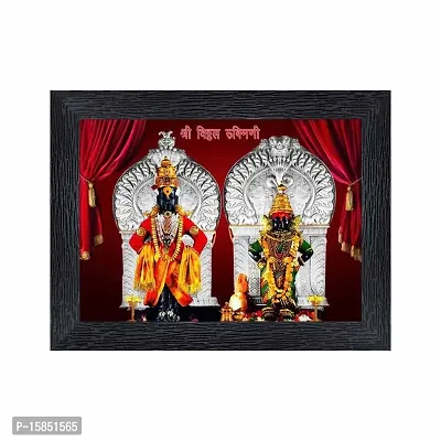 pnf Shri Vitthal Rukmini Religious Wood Photo Frames with Acrylic Sheet (Glass) for Worship/Pooja(photoframe,Multicolour,6x8inch)-20435-thumb0