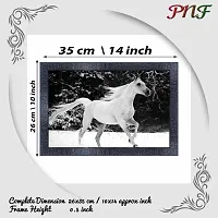 pnf Vastu Horse Frames Wood Photo Frames with Acrylic Sheet (Glass) 7502-(10 * 14inch,Multicolour,Synthetic)-thumb1