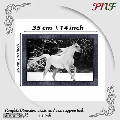 pnf Vastu Horse Frames Wood Photo Frames with Acrylic Sheet (Glass) 7502-(10 * 14inch,Multicolour,Synthetic)-thumb2