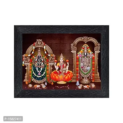 Tirupati Balaji - Lord Venkateswara Religious Wood Photo Frames(photoframe,Multicolour,8x6inch)-22391 ,Wall Mount