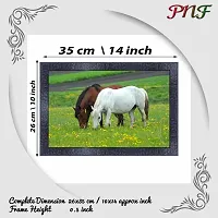 pnf Vastu Horse Frames Wood Photo Frames with Acrylic Sheet (Glass) 3999-(10 * 14inch,Multicolour,Synthetic)-thumb1