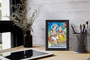 pnf Radha kishna Religious Wood Photo Frames with Acrylic Sheet (Glass) for Worship/Pooja(photoframe,Multicolour,6x8inch)-22521-thumb1