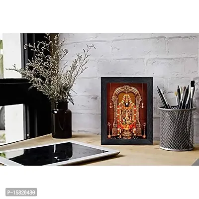 Tirupati Balaji - Lord Venkateswara Religious Wood Photo Frames(photoframe,Multicolour,8x6inch)-22583 ,Wall Mount-thumb2