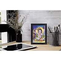 Generic PnF Bal Krishna (Baby) Religious Wood Photo Frames with Acrylic Sheet (Glass) for Worship/Pooja(photoframe,Multicolour,8x6inch)-20758-, Medium (PNF-20758-photoframe-5x7)-thumb1