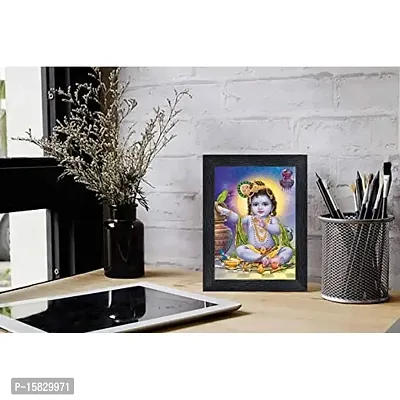 Generic PnF Bal Krishna (Baby) Religious Wood Photo Frames with Acrylic Sheet (Glass) for Worship/Pooja(photoframe,Multicolour,8x6inch)-20758-, Medium (PNF-20758-photoframe-5x7)-thumb2