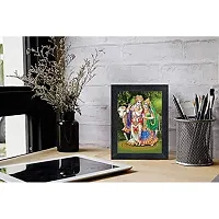 PnF Radha kishna Religious Wood Photo Frames with Acrylic Sheet (Glass) for Worship/Pooja(photoframe,Multicolour,8x6inch)-20619-thumb1