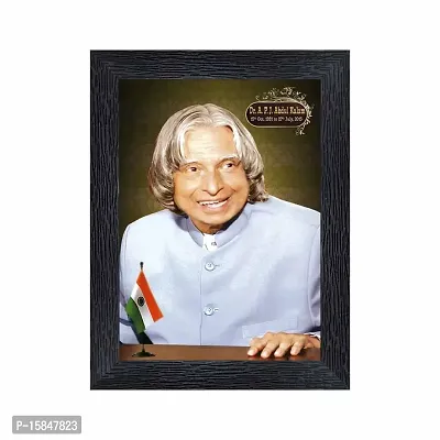 pnf A. P. J. Abdul Kalam Wood Photo Frames with Acrylic Sheet (Glass)(photoframe,Multicolour,6x8inch)-19763