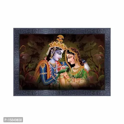 pnf Radha Krishna Wood Photo Frames with Acrylic Sheet (Glass) 14667-(10 * 14inch,Multicolour,Synthetic)