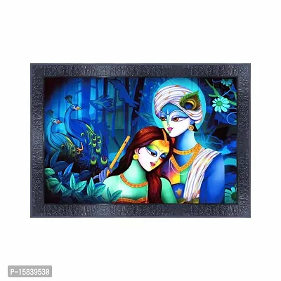 pnf Radha Krishna Wood Photo Frames with Acrylic Sheet (Glass) 17556-(10 * 14inch,Multicolour,Synthetic)