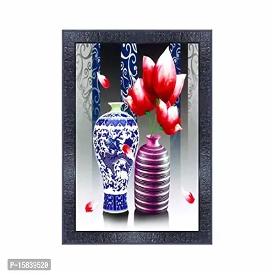 pnf Flower Wood Photo Frames with Acrylic Sheet (Glass) 11334-(10 * 14inch,Multicolour,Synthetic)