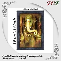 pnf Ganesh Wall Painting Synthetic frame-16472(10 * 14inch,Multicolour,Synthetic)-thumb1
