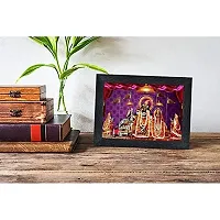 PnF Govind Dev Ji Temple Religious Wood Photo Frames with Acrylic Sheet (Glass) for Worship/Pooja(photoframe,Multicolour,8x6inch)-20831-thumb1