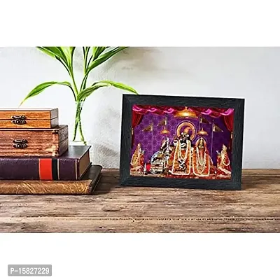 PnF Govind Dev Ji Temple Religious Wood Photo Frames with Acrylic Sheet (Glass) for Worship/Pooja(photoframe,Multicolour,8x6inch)-20831-thumb2