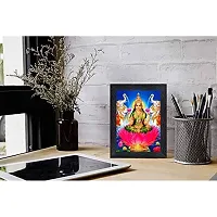 Generic PnF Diwali Puja (laxmiji, Ganeshji,Saraswatiji) Religious Wood Photo Frames with Acrylic Sheet (Glass) for Worship/Pooja(photoframe,Multicolour,8x6inch) 22401, Medium-thumb1