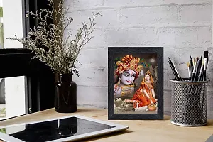 pnf Radha kishna Religious Wood Photo Frames with Acrylic Sheet (Glass) for Worship/Pooja(photoframe,Multicolour,6x8inch)-20037-thumb1