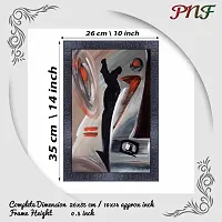 pnf modern abstract art Wood Photo Frames with Acrylic Sheet (Glass) (10 * 14inch,Multicolour,Synthetic) 2810-thumb1