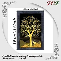 pnf Hand Painted Landscape Scenery Wood Photo Frames with Acrylic Sheet (Glass) (10 * 14inch,Multicolour,Synthetic) 27899-thumb1