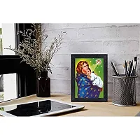 PnF Lord Jesus Religious Wood Photo Frames with Acrylic Sheet (Glass) for Worship/Pooja(photoframe,Multicolour,8x6inch)-6612-thumb1