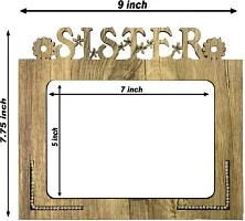 Generic Xpression Decor Sister Table Top Photo Frames Perfect for Office Table Decorations(5x7inch,Brown,Wood), Small (PNF-PHOTOFRAME-Name)-thumb2