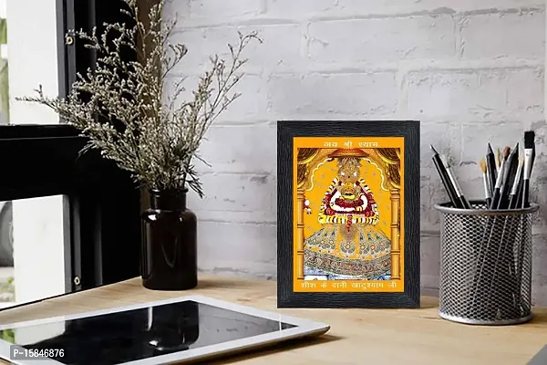 pnf Shree Khatu Shyam Religious Wood Photo Frames with Acrylic Sheet (Glass) for Worship/Pooja(photoframe,Multicolour,6x8inch)-20843-thumb2