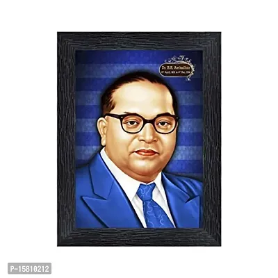 Generic Dr. B. R. Ambedkar Wood Photo Frames with Acrylic Sheet (Glass)(photoframe,Multicolour,8x6inch)-19742, Medium (PNF-19742-photoframe-5x7)-thumb0