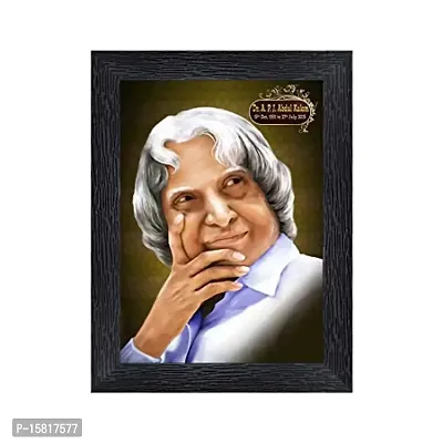 A. P. J. Abdul Kalam Wood Photo Frames with Acrylic Sheet (Glass)(photoframe,Multicolour,8x6inch)-19746 ,Wall Mount