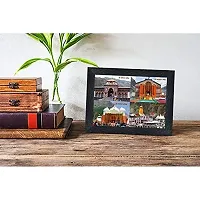 Generic PnF Yamunotri Dham, Gangotri Dham, Badrinath Dham and Kedarnath Dham Religious Wood Photo Frames (photoframe,Multicolour,8x6inch)-20861, Medium (PNF-20861-photoframe-5x7)-thumb1