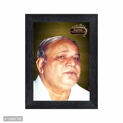 pnf Kanshi Ram Wood Photo Frames with Acrylic Sheet (Glass)(photoframe,Multicolour,6x8inch)-19739