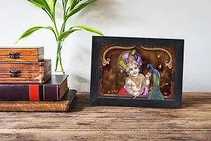 pnf Bal Krishna (Baby) Religious Wood Photo Frames with Acrylic Sheet (Glass) for Worship/Pooja(photoframe,Multicolour,6x8inch)-22610--thumb1