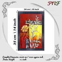 pnf modern abstract art Wood Photo Frames with Acrylic Sheet (Glass) (10 * 14inch,Multicolour,Synthetic) 6939-thumb1