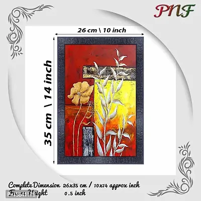 pnf modern abstract art Wood Photo Frames with Acrylic Sheet (Glass) (10 * 14inch,Multicolour,Synthetic) 6939-thumb2