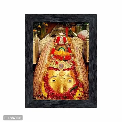 pnf Kalkaji MATA Delhi Religious Wood Photo Frames with Acrylic Sheet (Glass) for Worship/Pooja(photoframe,Multicolour,6x8inch)-20456