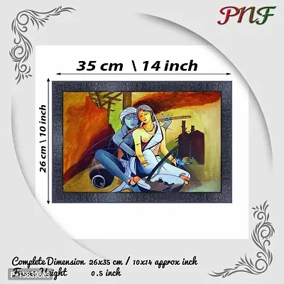 pnf Radha Krishna Wood Photo Frames with Acrylic Sheet (Glass) 4955-(10 * 14inch,Multicolour,Synthetic)-thumb2