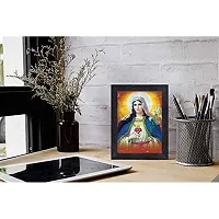 PnF Lord Jesus Religious Wood Photo Frames with Acrylic Sheet (Glass) for Worship/Pooja(photoframe,Multicolour,8x6inch)-22524-thumb1