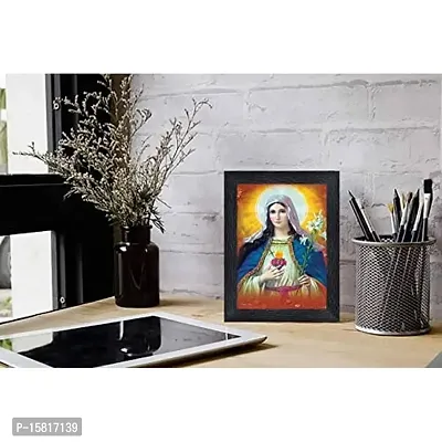 PnF Lord Jesus Religious Wood Photo Frames with Acrylic Sheet (Glass) for Worship/Pooja(photoframe,Multicolour,8x6inch)-22524-thumb2